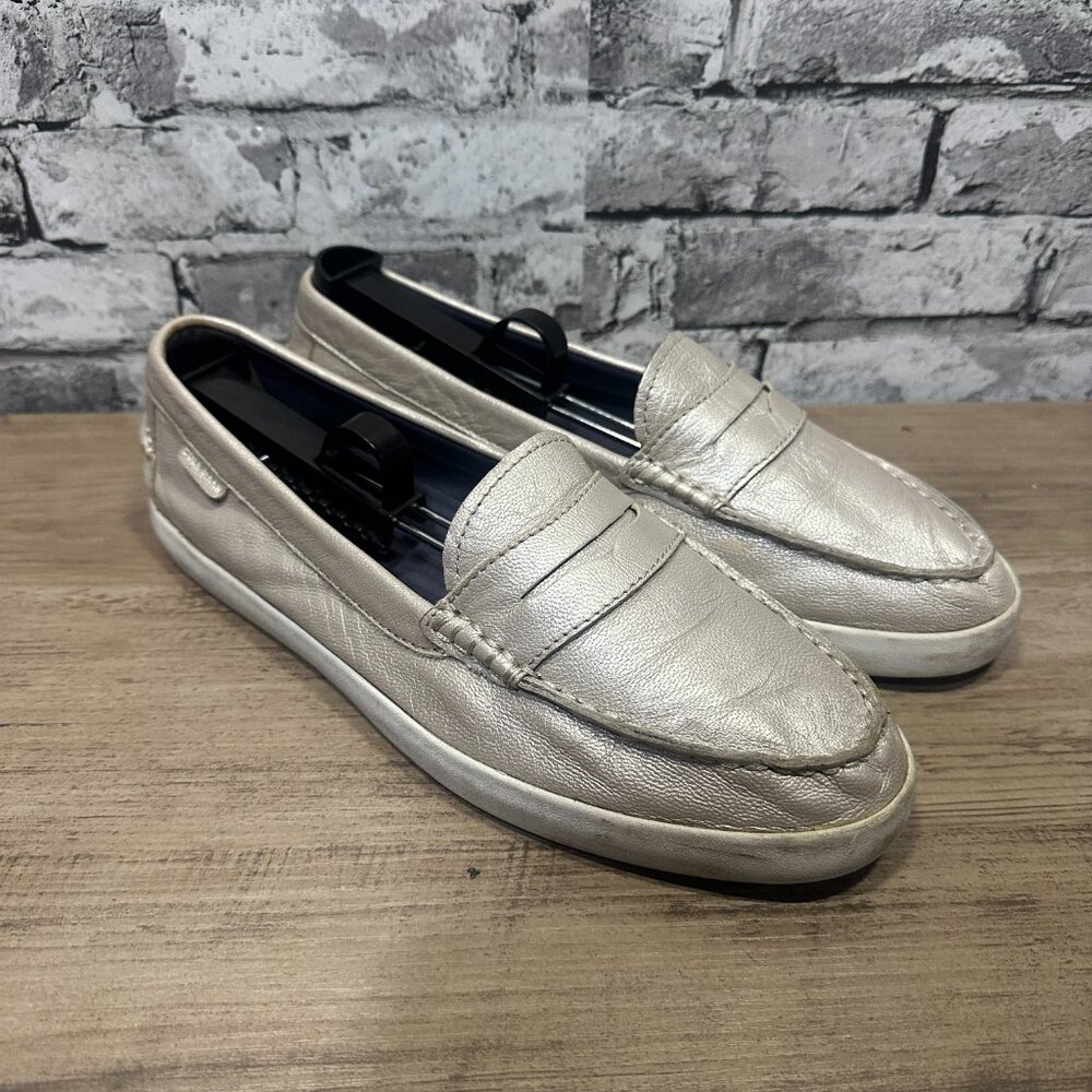 EUC Cole Hann Grand OS Penny Loafers Leather Flats Slip On Women's Size 9.5 B - Picture 4 of 15
